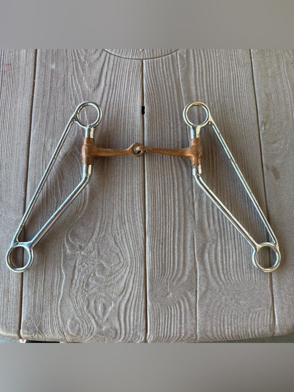 Long Shank Copper Mouth Western Snaffle Bit